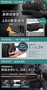 BARWING 可変式ダンベル40kg×1 パート② 楽天市場】【新発売記念・全力価格】NEW 改良版 可変式ダンベル